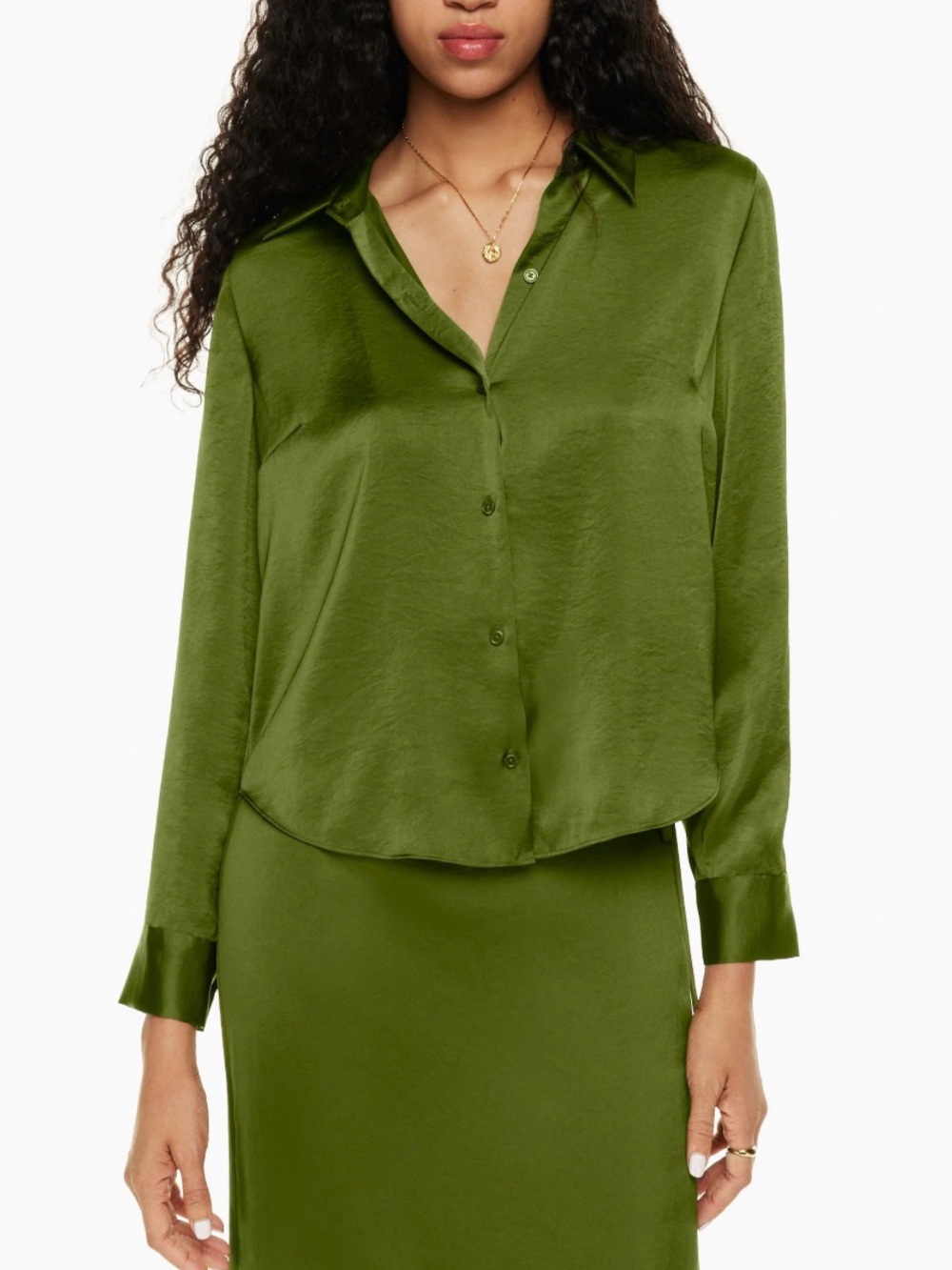 Wilfred Rizzo Satin Shirt - Picture 1 of 6